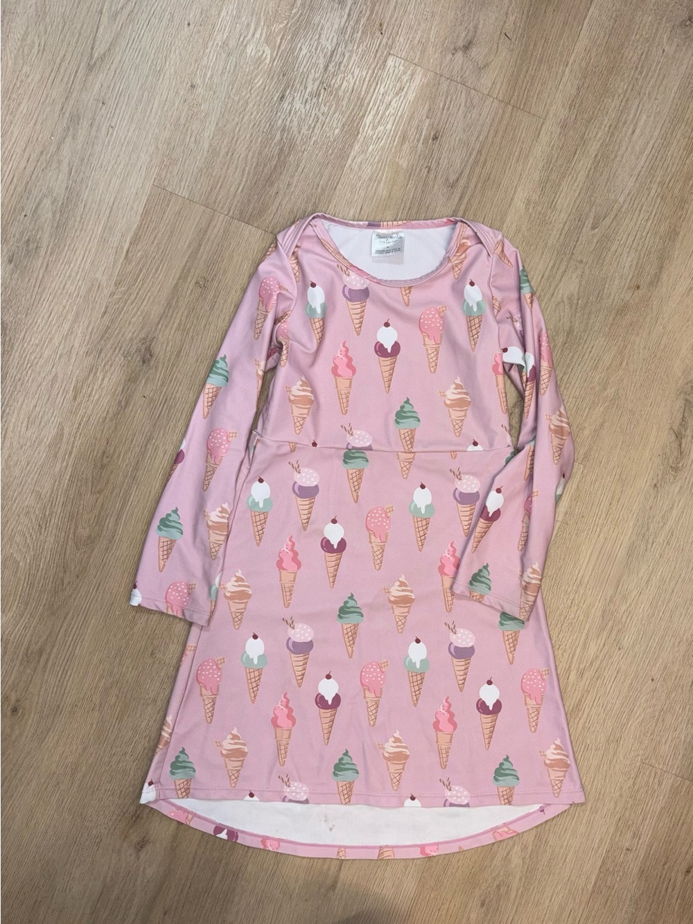 Honeysuckle Ice Cream Print Swim Coverup